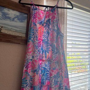 EEUC XL Lilly Pulitzer Tiered Halter Dress